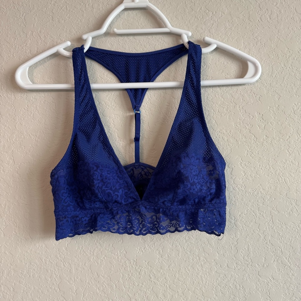 Aerie Blue Lace Bralette small